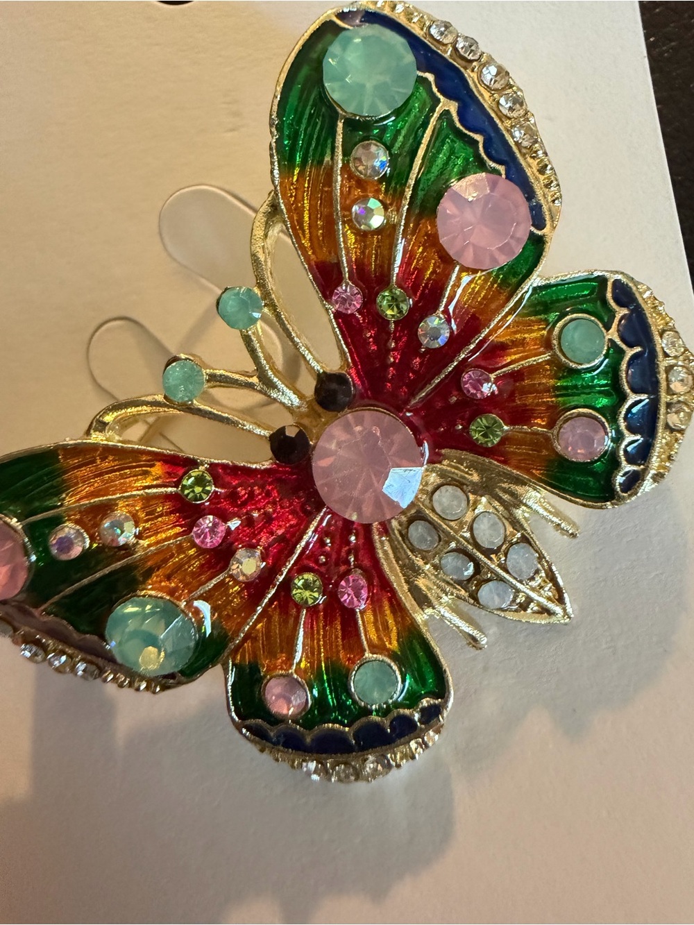 Multicolor Butterfly Brooch